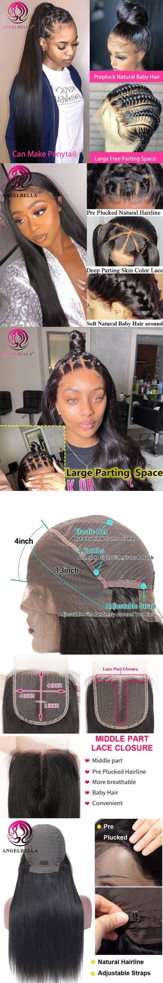 Angelbella Vendor Glueless Raw Virgin Wig, HD Full Lace Front Braided Wigs, Human Braiding Hair Braid Wig for Black Women