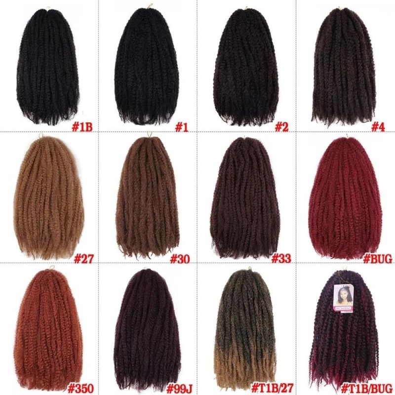 18 Inch Afro Kinky Synthetic Crochet Braiding Twist Braids Hair Extensions