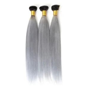 8 to 28inch Cuticle Aligned Virgin Real Human Hair Gray Hair Weave