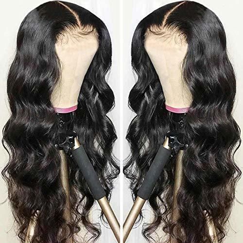 Hair 13X3 Glueless Synthetic Lace Front Wigs Black Wigs for Black Women Long Wavy Wig Heat Resistant Fibe Real Natural Synthetic Wigs