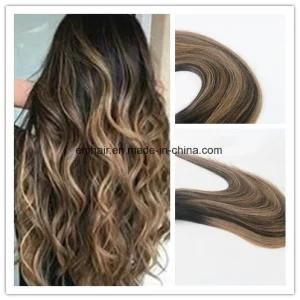 Wholesale Price High Quality Balayage #1b#6#1b Remy Hair Extension Brazilian Remy Hair Weft