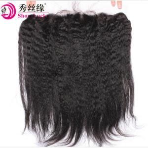 Factory Directly Sale Unprocessed Natural Virgin Remy European Human Hair Extension Full Lace Closure Frontals Kinky Straight