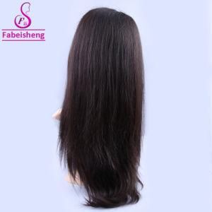 China Factory Supply High Density 100% Brazilian Virgin Human Hair Silky Straight Remy Full Lace Wig Front Lace Wigs for Beauty Lady Stock