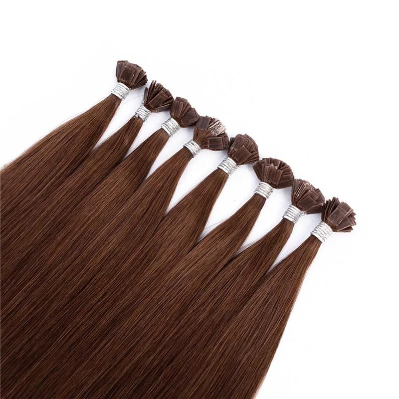Remy Hair 20" Keratin Flat Tip Human Hair for Woman Extensions Blonde Color Straight Pre Bonded Hair Natural