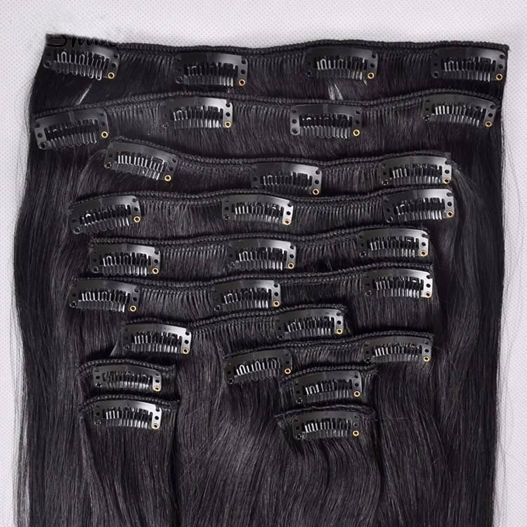 Thick Clip in Hair Extensions, 100% Human Hair.