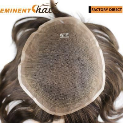 Human Hair Lace Toupee for Women Natural Hairline Hair System