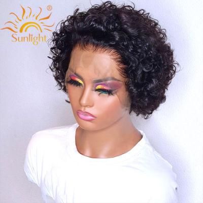 Sunlight Hair Lace Front Wig 13X1 Pixie Curly