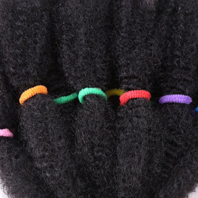 Afro Kinky Bulk Synthetic Hair 14" Crochet Braid Hair for Women Hair Extensions