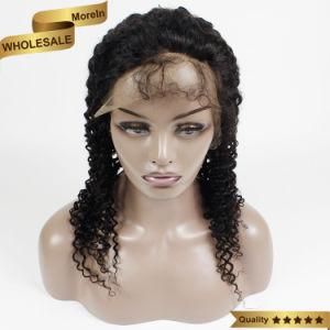 100% Brazilian Virgin Human Hair Deep Curly Full Lace Wig Hand Made