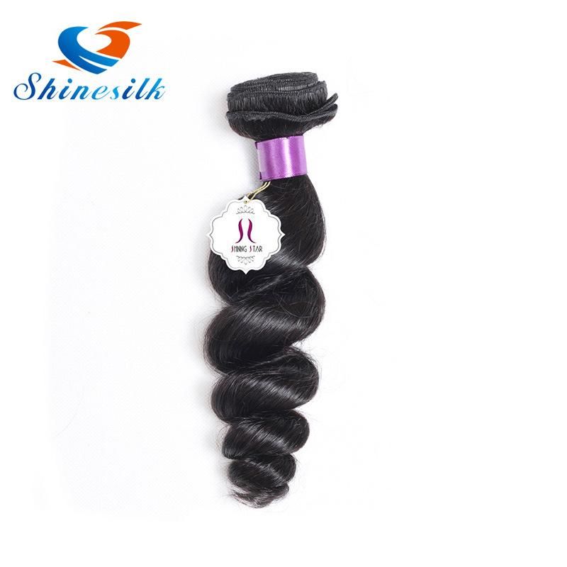 Loose Wave Brazilian Hair Weave Bundles Natural Color 100% Human Hair Weft