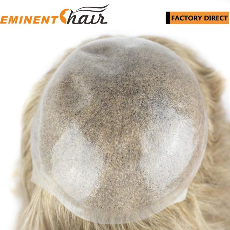 Factory Direct Natural Effect European Hair Skin Women Toupee
