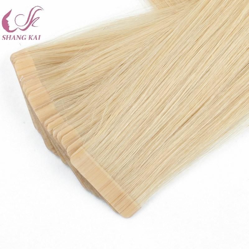 Tape Human Hair Extension Brazilian PU Hair Weft