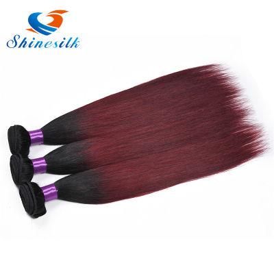 7A Ombre Malaysian Straight Hair 3 Bundles Ombre Blonde Human Hair Extensions Red Burgundy Malaysian Straight Virgin Hair Ombre