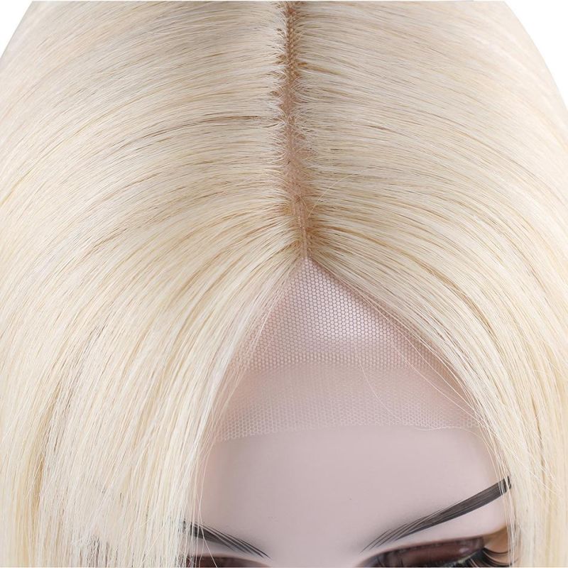 12 Inch Bob 613 Blonde Front Lace Human Hair Wig