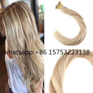 Cheap Price High Quality Beautiful Hair Extension I-Tip Straight Human Hair 18/613# for Women