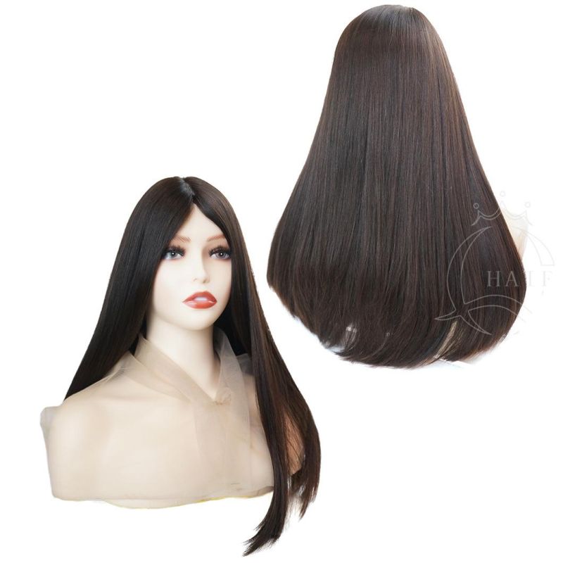 China Wholesale Natural Human Hair Virgin Hair Unprocess Hair European Hair Brazilian Hair Silk Top Wig Kosher Wig Top Lace Wig Front Lace Wig
