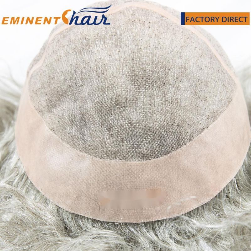 Curly Women′ S Wig Fine Mono with PU Coating Factory Direct