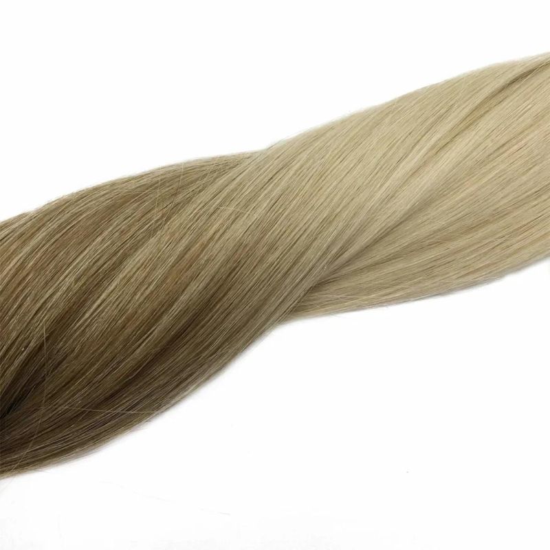 Blonde Hair Extensions Tape in 18 Inch Balayage Ash Brown to Platinum Blonde Ombre Hair Extensions Natural Remy Human Hair Extensions 20PCS 50g Tape in Hair Ext