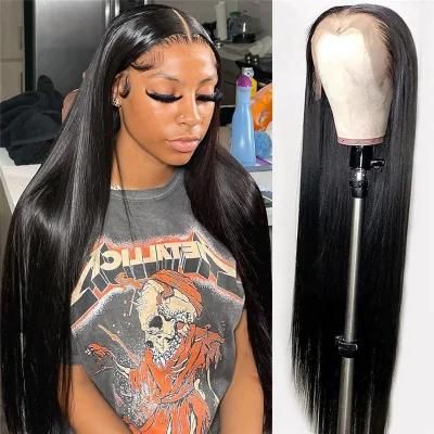 150% 180% Density HD Full Lace Human Hair Wigs for Black Women, Wholesale Brazilian Virgin Hair Transparent Lace Front Wig