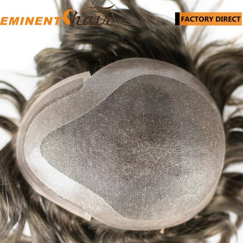 Natural Hairline Indian Hair Fine Welded Mono Women Hair Replacement System