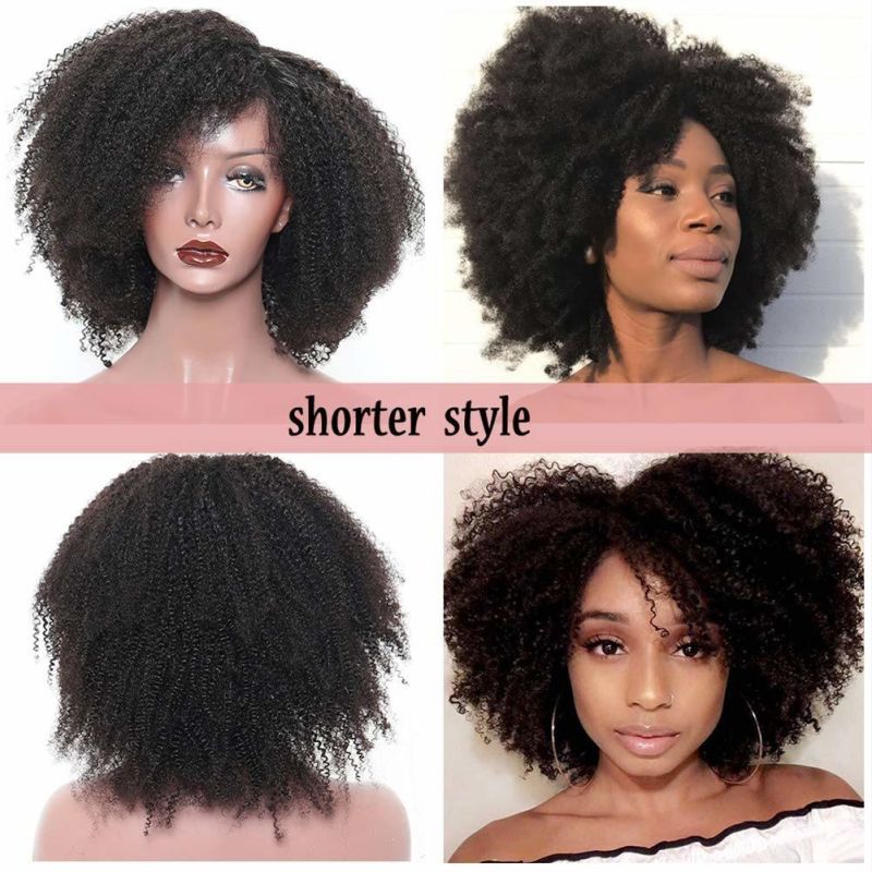Kbeth Afro Kinky Curly Wig for Ladies 2021 Fashion Sexy Skin Transparent HD Lace Frontal 20 22 24 26 Inch Human Hair Wigs China Facotry Vendor Wholesale