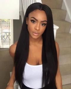 Silky Straight 13&quot; by 4&quot;Front Lace Human Hair Wig