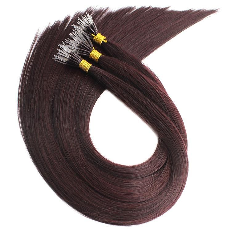 Micro Ring Hair Extensions 1g/Stand 50strands Nonremy Blonde Brown Micro Bead Loop Human Hair 14 18 20 24 Inch