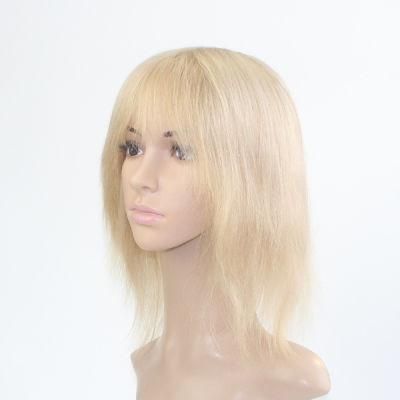 Anti-Slip Silicon Mono Top Human Hair Full Cap Wig for Women