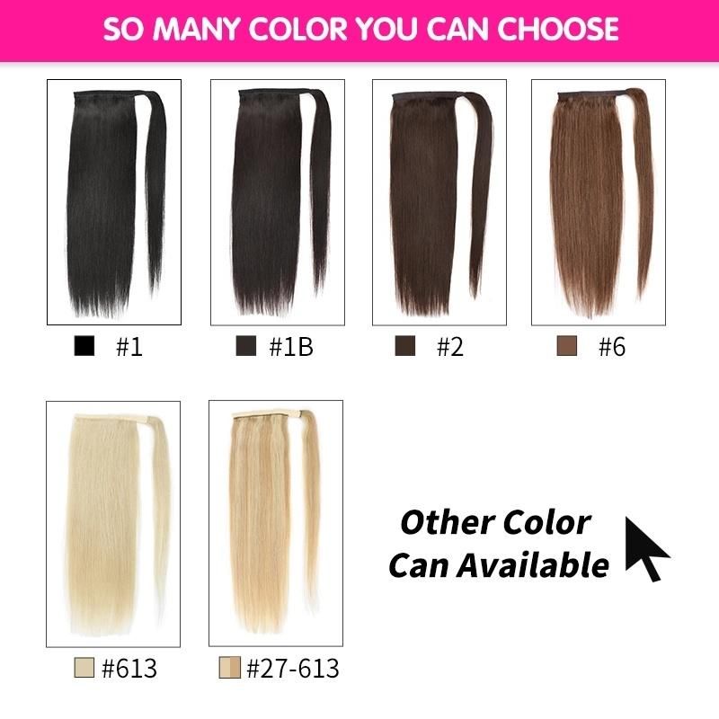 Best Selling Virgin Brazilian Hair Ponytail, 100% Unprocessed Human Hair Ponytail