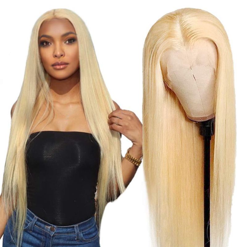 Kbeth Human Hair Wigs 250 Density 613 HD Full Lace Customized OEM New Design 100g 150g 30 40 Inch Straight Full Lace Front Straight Frontal Wig with Baby Hair