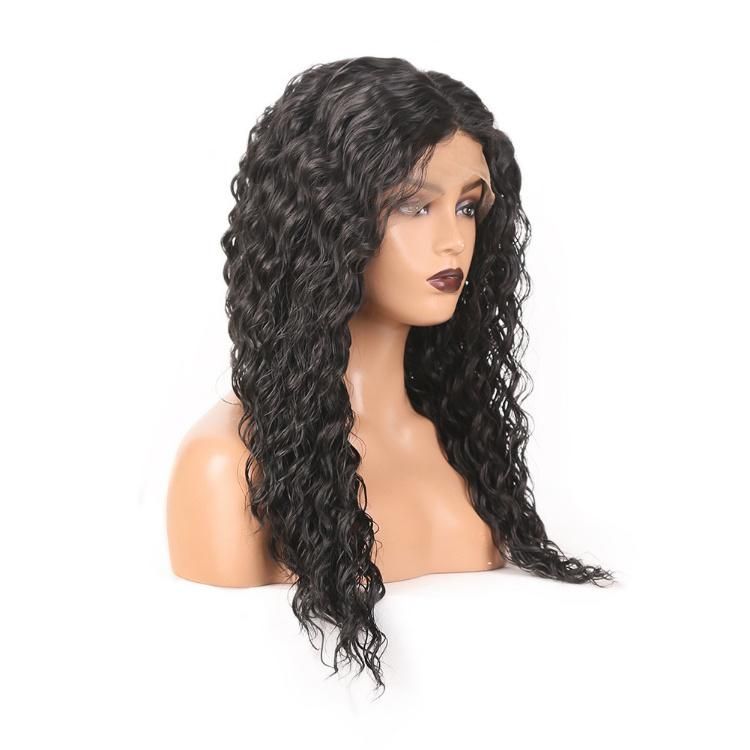 Wholesale 13X4 Synthetic Fiber Lace Front Middle Part Curly Wig