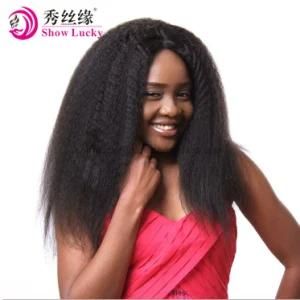 Original Cuticle Hold Natural Peruvian Virgin Hair Kinky Straight 100% Remy Human Hair Weaves Grade 9A