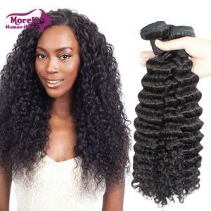 Morein Hair Extension 9A Grade Virgin Brazilian Hair Bundles Perfect No Shedding Deep Wave