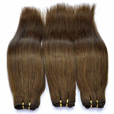 100% Remy Human Hair Extensions Dark Brown Silky Straight Hair