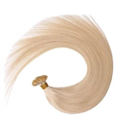 12A Raw Remy Virgin European Hair Double Drawn Flat Tip Human Hair Extension #613