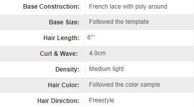 Ljc707 Made as Per Customer′s Template Lace Wig