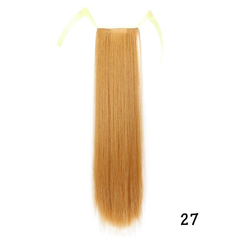 Heat Resistant Hair 22inch Wrap Around Pony Hairpiece for Women