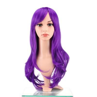 Wendyhair Cheap Synthetic Woman Hair Wig Synthetic Pruple Wig Hair