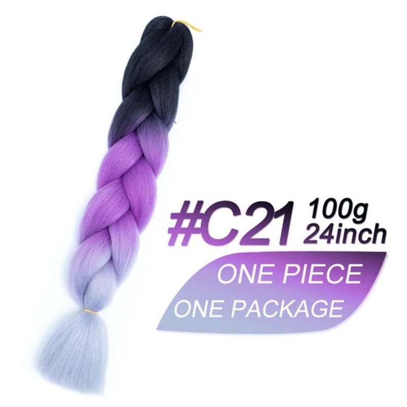Kbeth Braid Synthetic Hair Extension for American Black Woman 2021 Fashion Jumbo Braids Hair Extensions for Braiding Ready to Ship