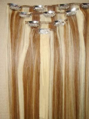 Clip in Hair Extensions 4PCS/Set Mixed Color Clip on Hair Extenisons (AV-CH002-02)
