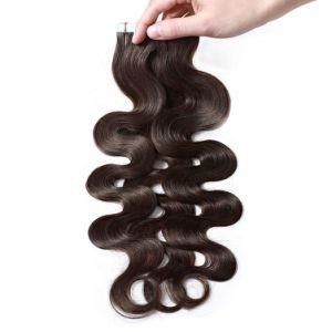 Silky Tape Hair Extensions Body Wave Remy Human Hair