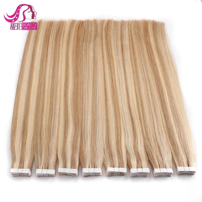 2021 Top Quality Double Drawn 100% Russian Remy Tape Hair Extensions