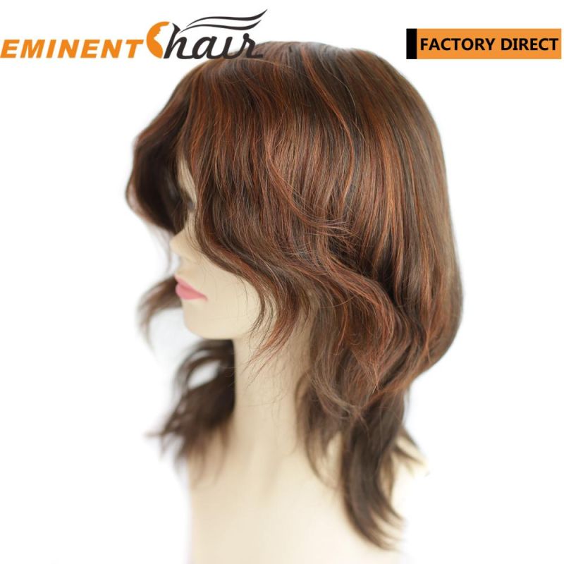 Natural Effect Virgin Hair Women Lace Toupee