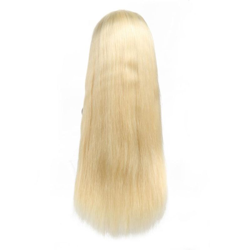 Kbeth Human Hair Wigs 613 Middle Part Lace Frontal Silk Straight 13X4 Lace Raw 100 Percent 11A Virgin Cuticle Aligned Indian Human Hair Wig Wholesale