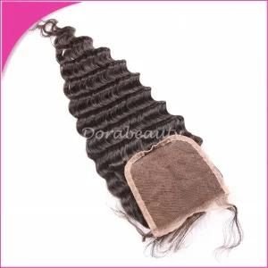 New 2015 Deep Wave Lace Closure Virgin Human Hair