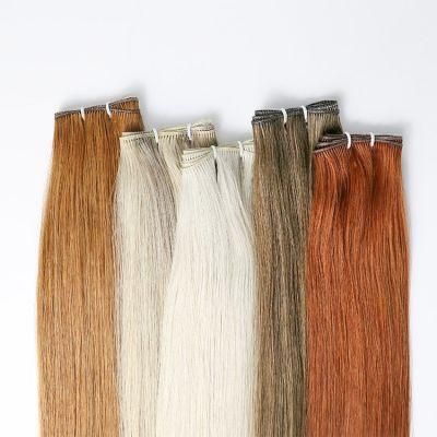 Cuticle Aligned Human Hair Extensions Genius Weft Human Hair Bundles