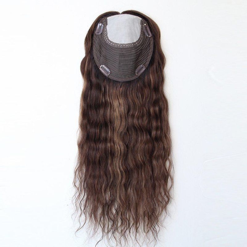 Wholesale 100% Raw Virgin Human Hair Topper Extensions for Hair Loss People