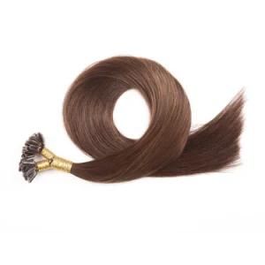 Evermagic 4# Remy Human Hair Extension 4# Color Straight Hair 50g/PC 100g/PC U-Tip Human Hair Extension 1.0g/Strand