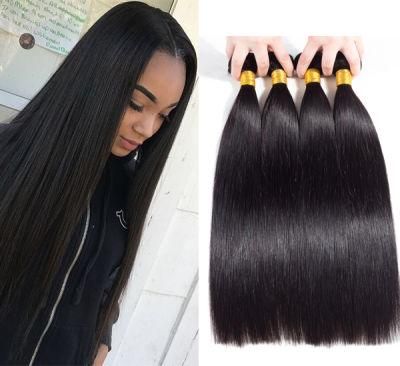 100% Unprocessed Virgin Straight Human Hair 4 Bundles Natural Color