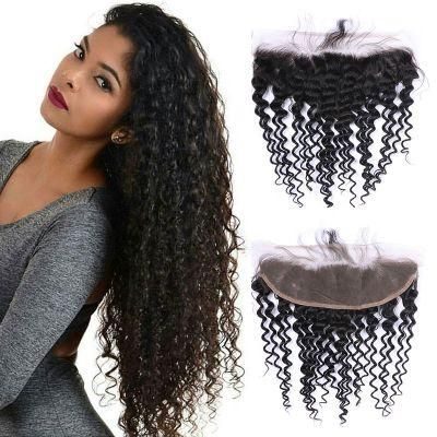 Kbeth Hair Wholesale Price 100% Human Hair 13*6 Kinky Curly Lace Frontal Toupee with Baby Hair Kinky Curl Toupee for Black Women